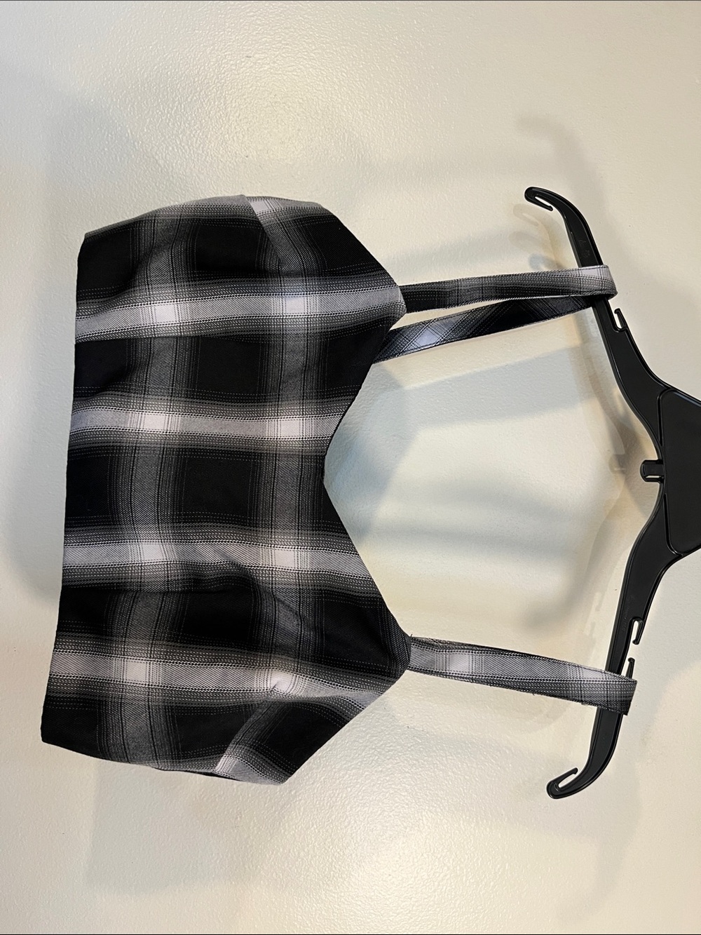 Primark Black and White Plaid Women’s Suspender Top